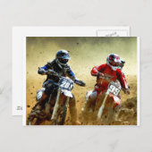 Zentrum des Sturms Postkarte (Vorne/Hinten)