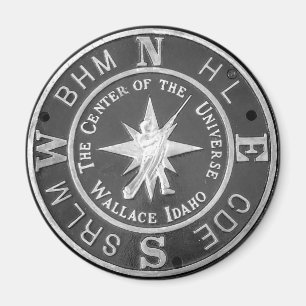 Zentrum des Universums in Wallace Idaho Magnet