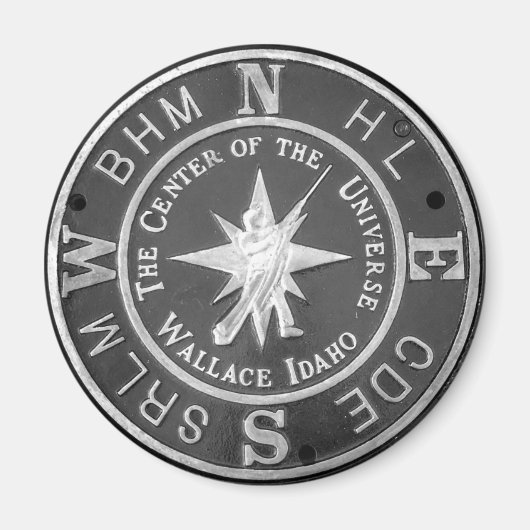 Zentrum des Universums in Wallace Idaho Magnet (Vorne)