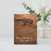 Zentrum des Universums Postkarte (Stehend Vorderseite)