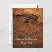 Zentrum des Universums Postkarte (Vorne/Hinten)