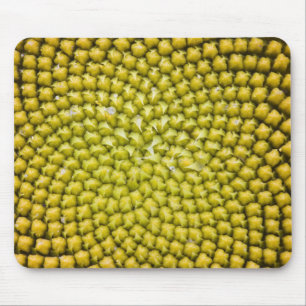 Zentrum einer riesigen Sonnenblume (Helianthus ann Mousepad
