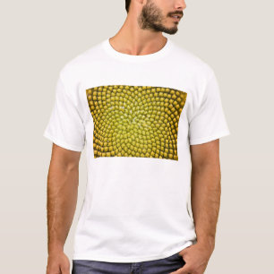 Zentrum einer riesigen Sonnenblume (Helianthus ann T-Shirt