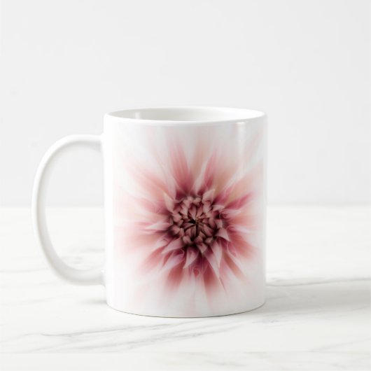 Zentrum eines rosa Dahlia Kaffeetasse (Links)