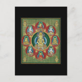 Zentrum eines Taizokai Mandala Postkarte (Vorderseite)