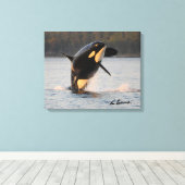 Zentrum für Whaleforschung - Canvas Print Leinwanddruck (Insitu (Holzboden))