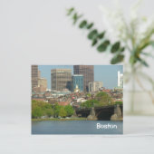 Zentrum von Boston Postkarte (Stehend Vorderseite)