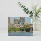 Zentrum von Boston Postkarte (Stehend Vorderseite)