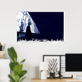 Zentrum von LA Poster (Heimbüro)