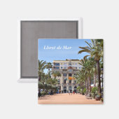 Zentrum von Lloret de Mar, Spanien Magnet (Vorderseite/Rückseite)