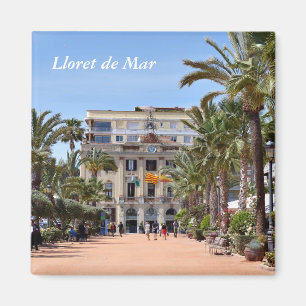 Zentrum von Lloret de Mar, Spanien Magnet