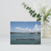 Zentrum von Miami Postkarte (Stehend Vorderseite)
