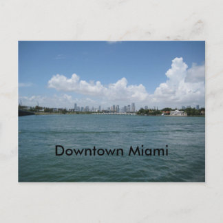 Zentrum von Miami Postkarte