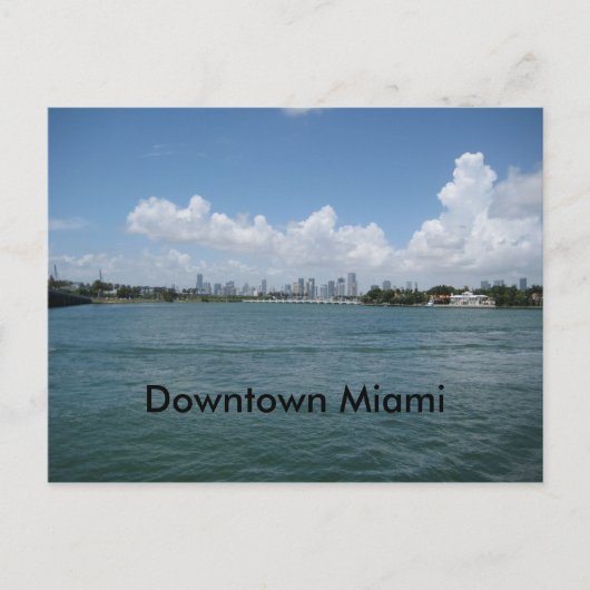 Zentrum von Miami Postkarte (Vorderseite)