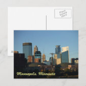 Zentrum von Minneapolis, Minnesota Postkarte (Vorne/Hinten)