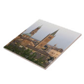 Zentrum von Parma; Battistero Kirche Fliese (Seite)