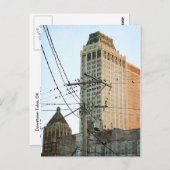 Zentrum von Tulsa mit Vögeln Postkarte (Vorne/Hinten)