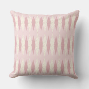 Zentrumsmoderne rosa Argyle-Wurfkissen Kissen