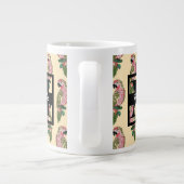 Zentwinkelstil| Monogramm Jumbo-Tasse (Rückseite)