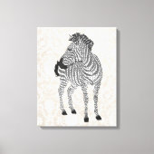 Zenya Black & White Art Leinwand (Vorderseite)