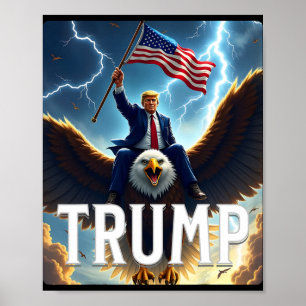 Zenzo's Atomare Politische Designs Präsident Trump Poster