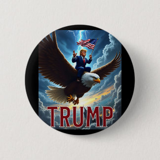 Zenzo's Atomic Political Designs President Trump R Button