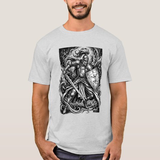 Zepar Höllenfürst in Bewegung T-Shirt (Vorderseite)