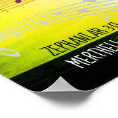 Zeph 3:17 MEIN GOTT SEIGT ÜBER MIR Personalisiert  Poster (Ecke)