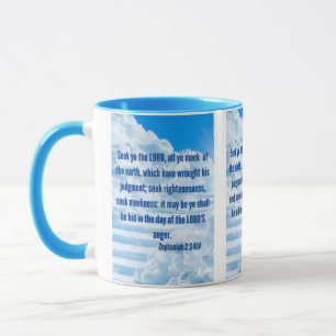 Zephaniah 2:3 KJV Bible Verse Pic Zwei-Tone-Tasse Tasse