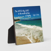 Zephaniah 3:17 Der Herr, dein Gott, inmitten Fotoplatte (Vorderseite)