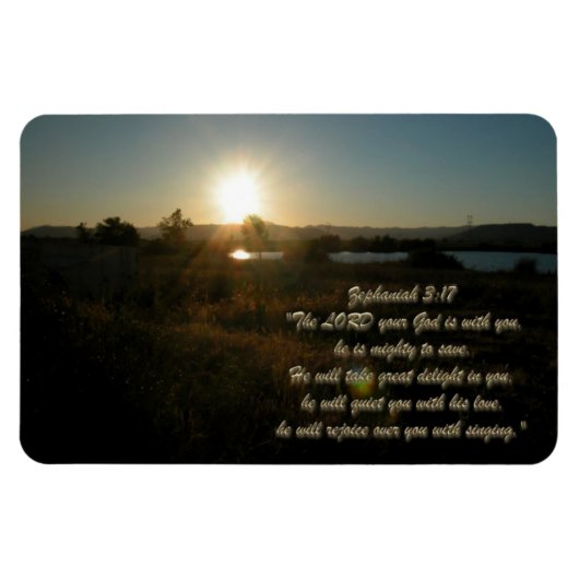Zephaniah 3:17 Magnet (Horizontal)