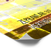 Zephaniah 3:17 | MEIN GOTT SIND Personalisiert GEL Poster (Ecke)