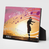 Zephaniah 3:17 MEIN GOTT SIND ÜBER MIR Personalisi Fotoplatte (Seite)