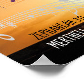 Zephaniah 3:17 MEIN GOTT SIND ÜBER MIR Personalisi Poster (Ecke)