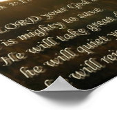 Zephaniah 3:17 poster (Ecke)