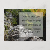 Zephaniah 3:17 Scripture Card, Woods Postkarte (Vorderseite)