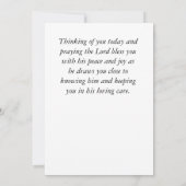 Zephaniah 3:17 Seine Liebe beruhigt die Bibelflatk (Rückseite)