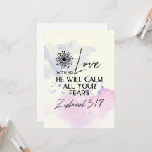 Zephaniah 3:17 Seine Liebe beruhigt die Bibelflatk