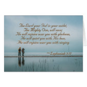 Zephaniah 3 Er wird sich über deine Karte freuen (Vorderseite (Horizontal))