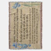 Zephaniah 3 Pergament-Manuskript-Schrifts-Wurf Decke (Vorderseite Vertikal)