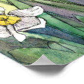 Zephaniah Scripture Rejoice Over You Daffodils   Poster (Ecke)