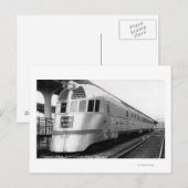 ZepherStainless Steel Streamated Train Postkarte (Vorne/Hinten)