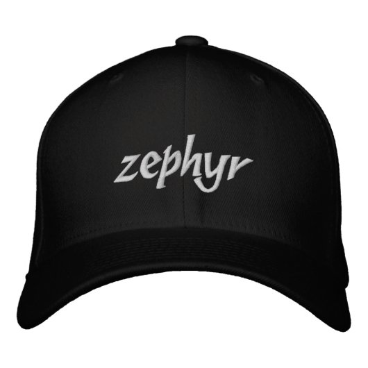 Zephyr Bestickte Baseballkappe (Vorderseite)