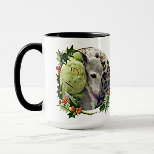 Zephyr die italienische Greyhound Holiday Tasse (Links)