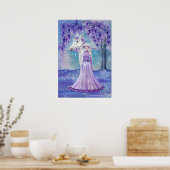 Zephyr Einhorn- und Märchenkunst von Renee Lavoie Poster (Küche)