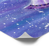 Zephyr Einhorn- und Märchenkunst von Renee Lavoie Poster (Ecke)