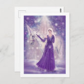 Zephyr Einhorn- und Märchenkunst von Renee Lavoie Postkarte (Vorne/Hinten)