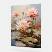 Zephyr Lily - Impasto Floral Acrylschild (Winkel)