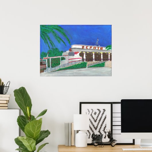 Zephyr Roller Untersetzer am Strand Poster (Heimbüro)