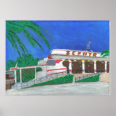 Zephyr Roller Untersetzer am Strand Poster (Vorne)